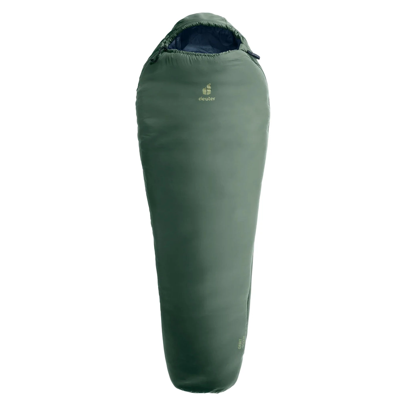 Ақ фонда көрсетілген Deuter Orbit -5C/23F ұйықтайтын қап