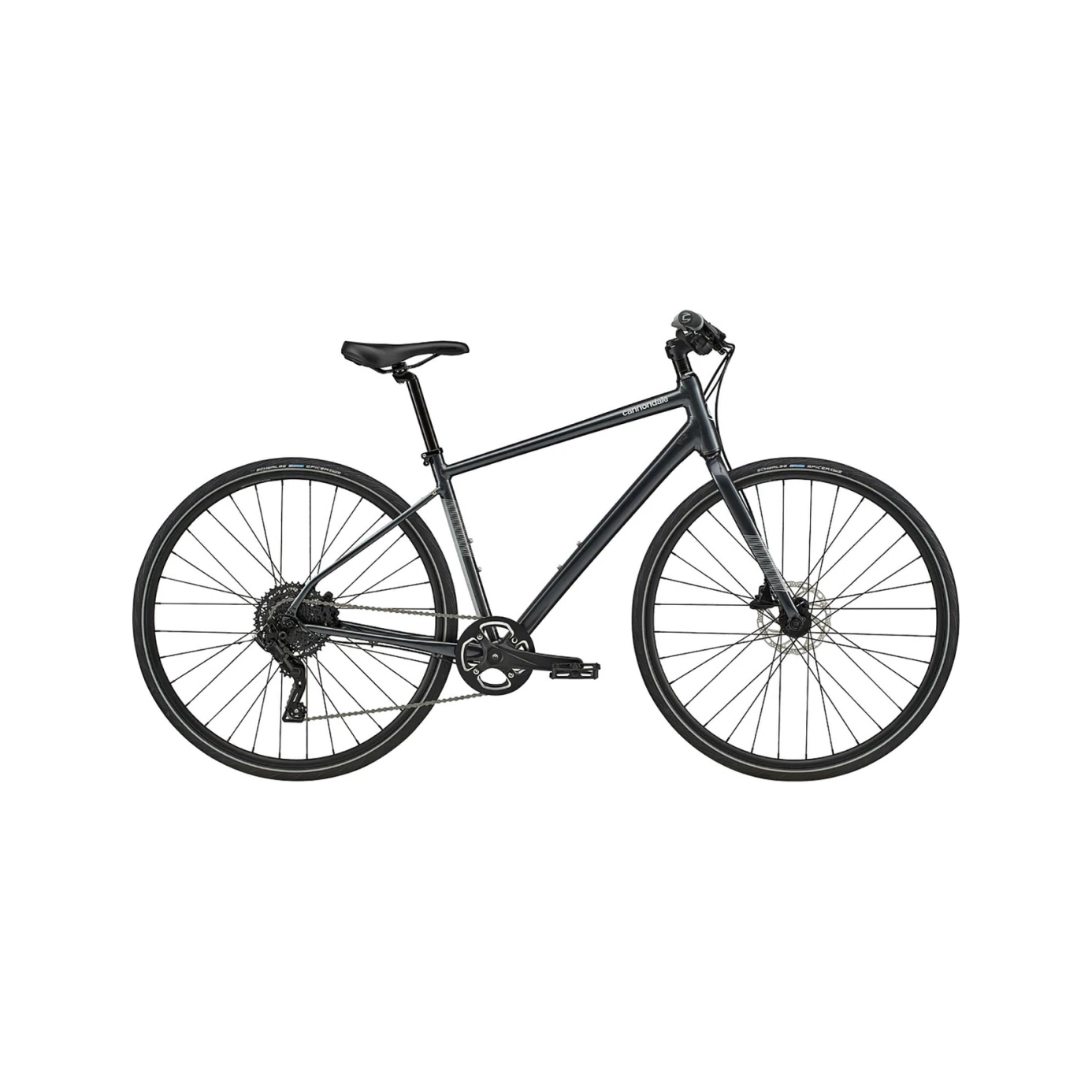 Ақ фонда көрсетілген Cannondale Quick Disc 4 700 M велосипеді