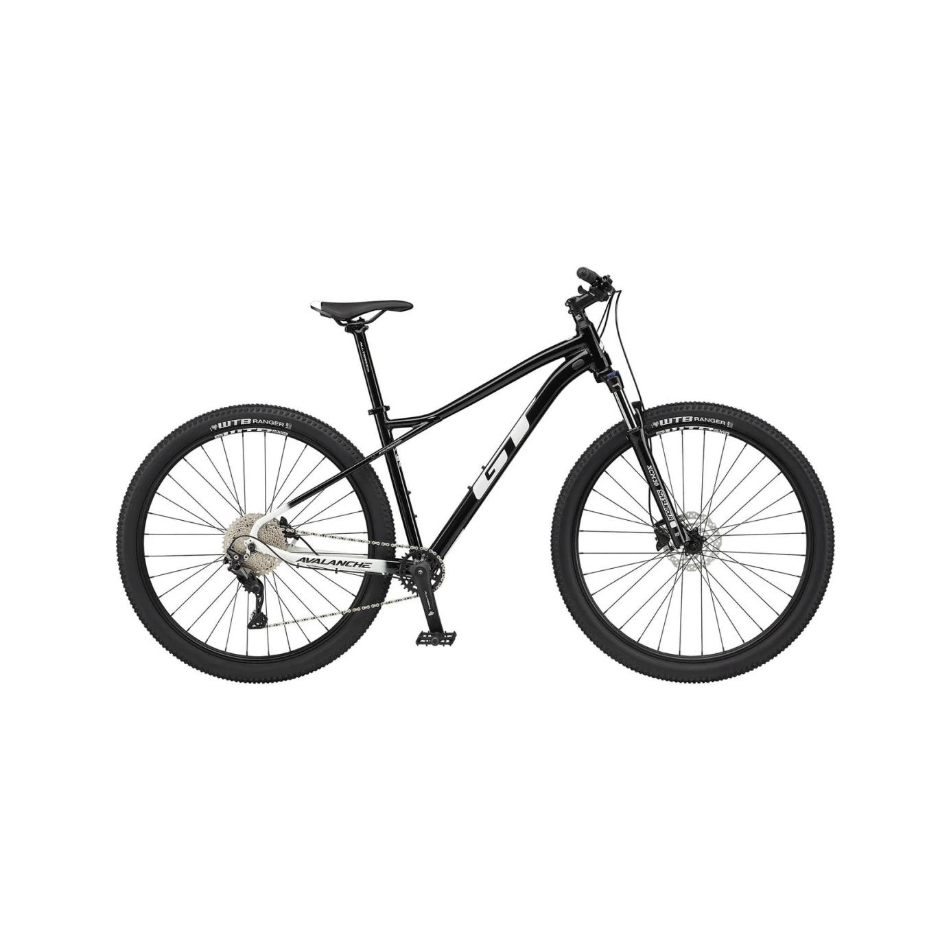 Ақ фонда көрсетілген GT Avalanche Comp 29 велосипеді