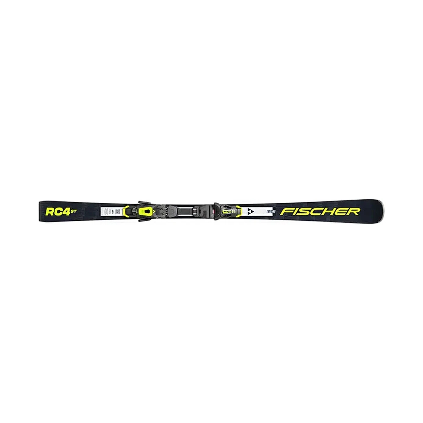 Fischer RC4 ST LYT PR + RC4 Z11 PR бекітпелері бар тау шаңғысы, ақ фонда