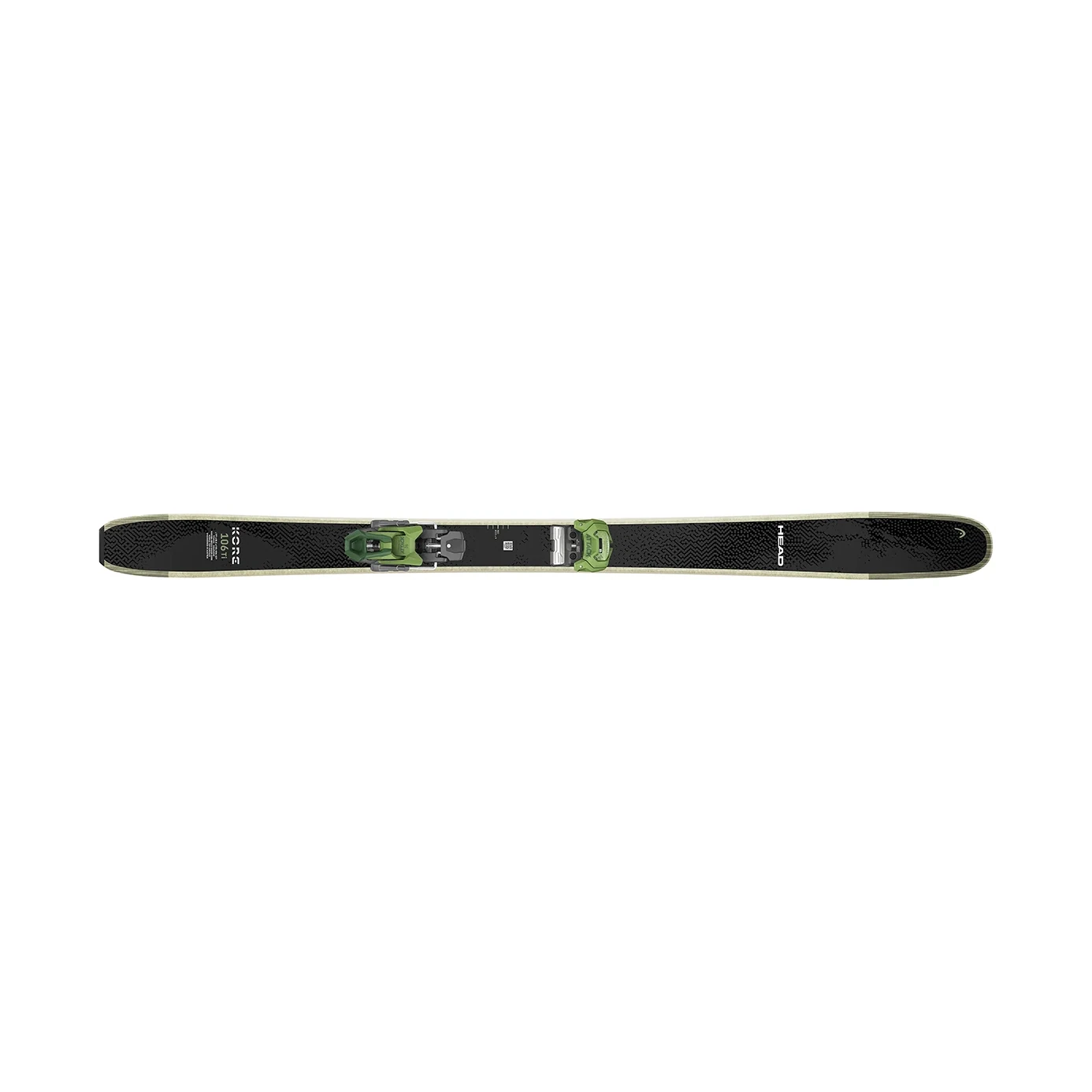 Head Kore 106 Ti + Attack 14 GW бекітпелері бар тау шаңғысы, ақ фонда