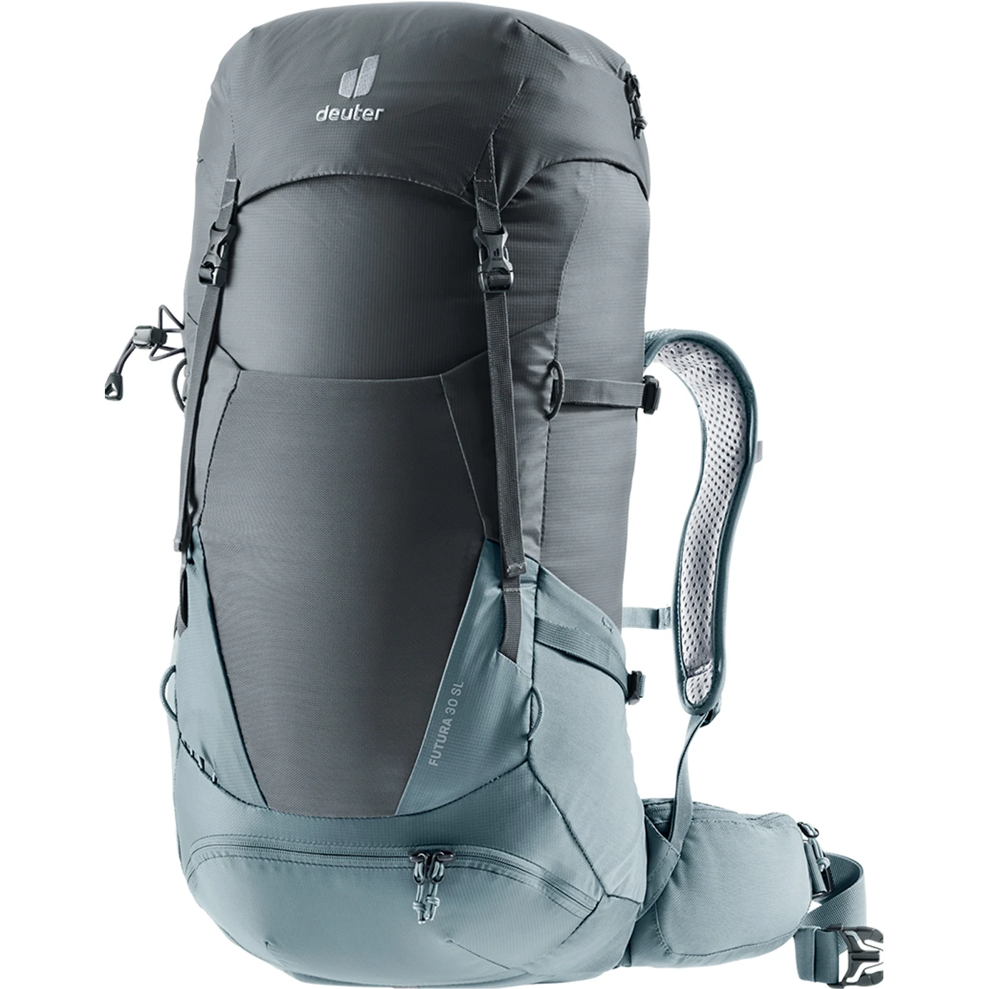 Ақ фонда көрсетілген Deuter Futura 30 SL рюкзак