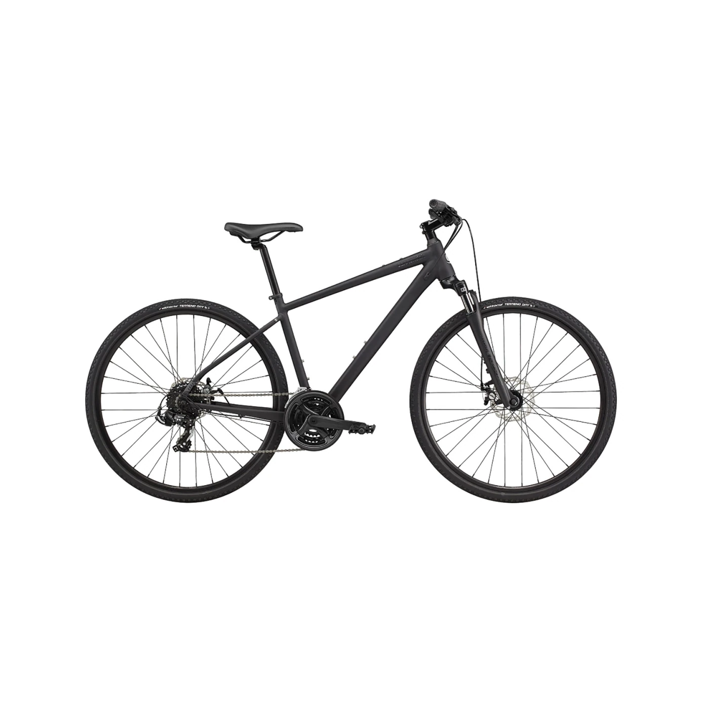 Ақ фонда көрсетілген Cannondale Quick CX 4 700 M велосипеді